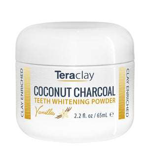 Coconut Charcoal Teeth Whitening Powder - Vanilla
