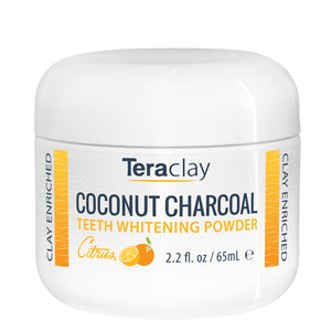 Coconut Charcoal Teeth Whitening Powder - Citrus
